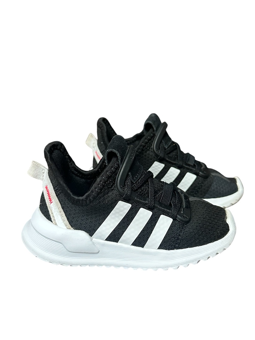 Adidas U_Path Run Toddler Boys Size 7 Black White Sneakers Shoes